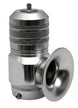 Turbo XS Type H-RFL blow off valve with aluminum piston and O-ring, shown mounted on a turbocharged engine system.