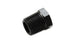 Vibrant 3/4-inch NPT hex head pipe plug for fittings, showing a metallic black finish and hexagonal head for tightening.