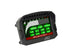 AEM CD-5LG Carbon Logging Digital Dash Display with internal 10Hz GPS and antenna showing gauges in a vehicle interior.