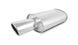 Vibrant StreetPower oval muffler with 4-inch round tip, angle cut rolled edge, 2.5-inch inlet I.D. for enhanced exhaust performance.