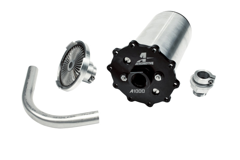 Aeromotive Universal In-Tank Stealth System A1000 fuel system with compact design and high-performance components.
