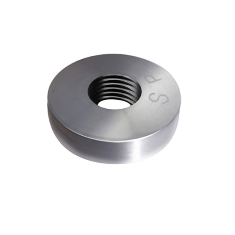 Snow Performance aluminum nozzle mounting bung for water methanol nozzles, durable and precise for automotive performance upgrades.