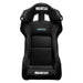 Black Sparco Circuit II QRT race seat with racing harness and side bolsters, designed for high-performance driving.