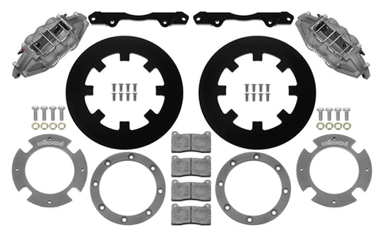 Wilwood 17-21 Can-Am X3RS 6-piston rear brake kit with 11.25-inch performance drilled rotors, anodized finish, for enhanced braking.