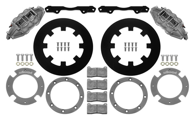 Wilwood 17-21 Can-Am X3RS 6-piston rear brake kit with 11.25-inch performance drilled rotors, anodized finish, for enhanced braking.