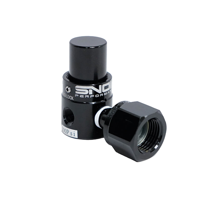 Snow Performance dual outlet CO2 regulator with 100 PSI fixed pressure and 1/8 NPT outlets for nitrous controllers.