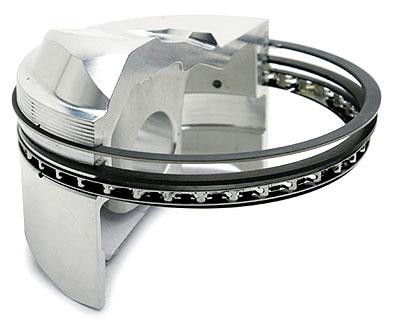 Set of JE Pistons Piston Rings for engines, including sizes 1.0, 1.2, 2.8, and 3.405, displayed in a clear image.