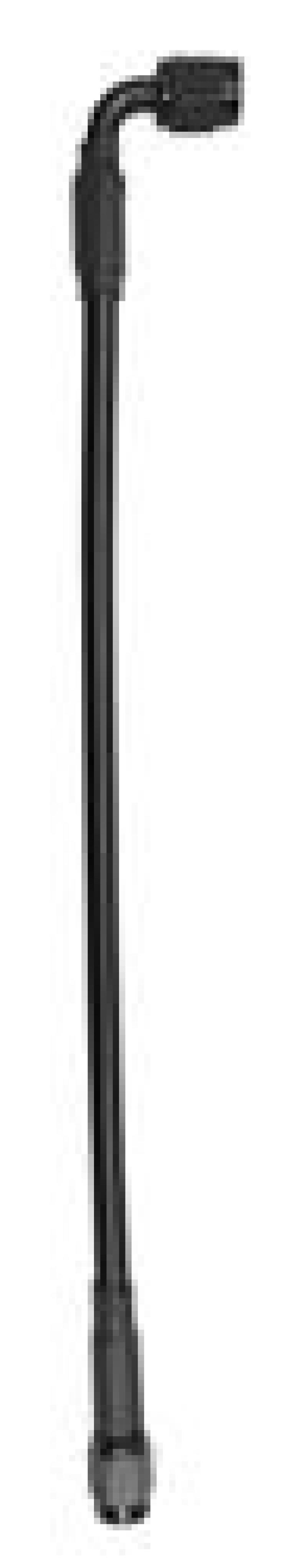 Fragola -3AN black covered brake line assembly, straight fitting, 90ft length with 18-inch extension, for automotive brake systems.