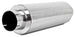 MBRP universal quiet tone muffler with 5-inch inlet and outlet, 8-inch diameter body, 31-inch overall length, black metal finish.