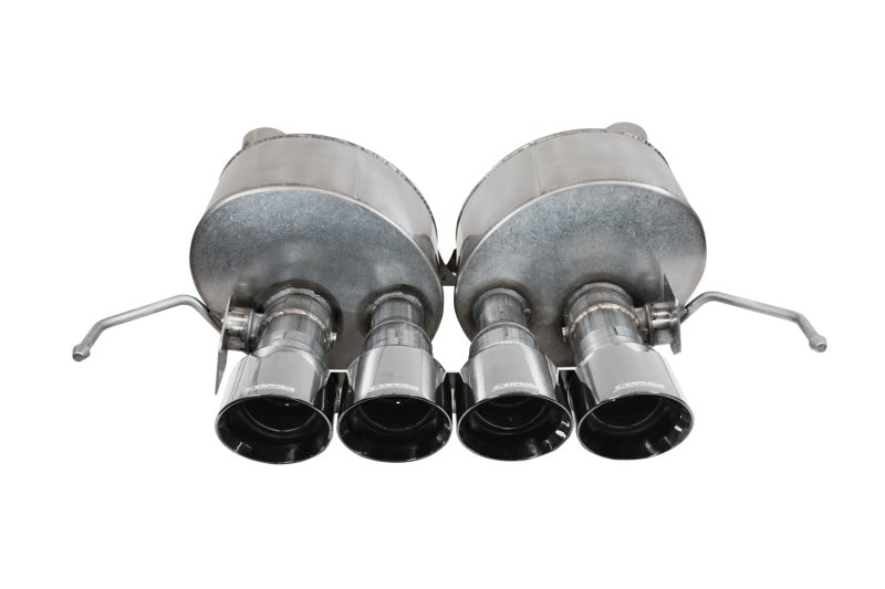 CORSA Performance axle back exhaust for Chevrolet Corvette C7 2014-2019 with dual NPP valves, featuring a 2.75-inch Xtreme Valve-Back design.