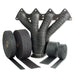 Black DEI Exhaust Wrap 1-inch by 100 feet, heat-resistant material designed for automotive exhaust systems.