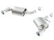 Borla axle back rear exhaust section for 2016 Camaro 6.2L V8 ATAK model, showcasing the polished exhaust tips.
