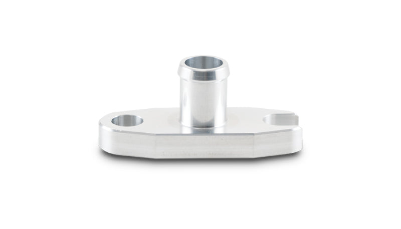 Vibrant oil drain flange with 5/8-inch OD male neck for T3, T4, GT40, GT55 turbochargers, engine gasket component