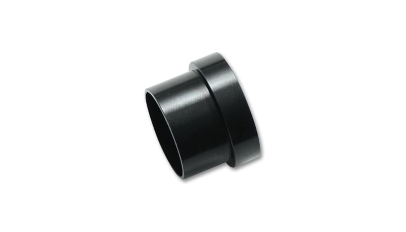 Vibrant aluminum -6AN tube sleeve fitting with vibrant blue and black anodized finish, designed for high-performance automotive plumbing.
