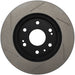 StopTech Power Slot slotted front left brake rotor for 2007 Chevrolet Tahoe, high-performance automotive brake component.