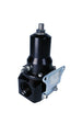 Aeromotive adjustable fuel pressure regulator with 30-120 PSI range, .500 valve, two AN-12 inlets, and AN-12 return fitting.