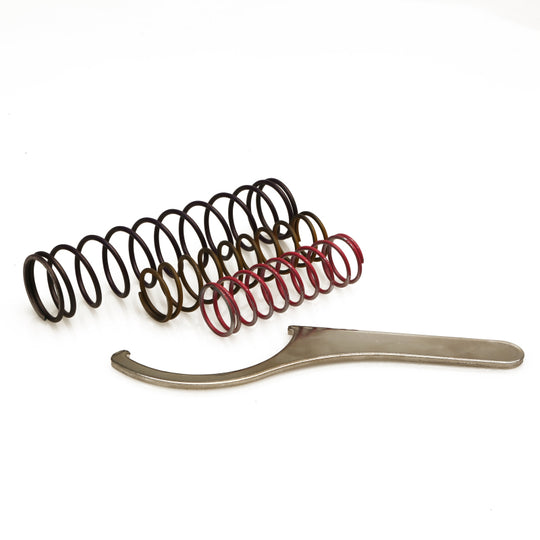 Turbosmart Spring Kit for blow off valve accessories featuring multiple colored springs for tuning and performance enhancement.