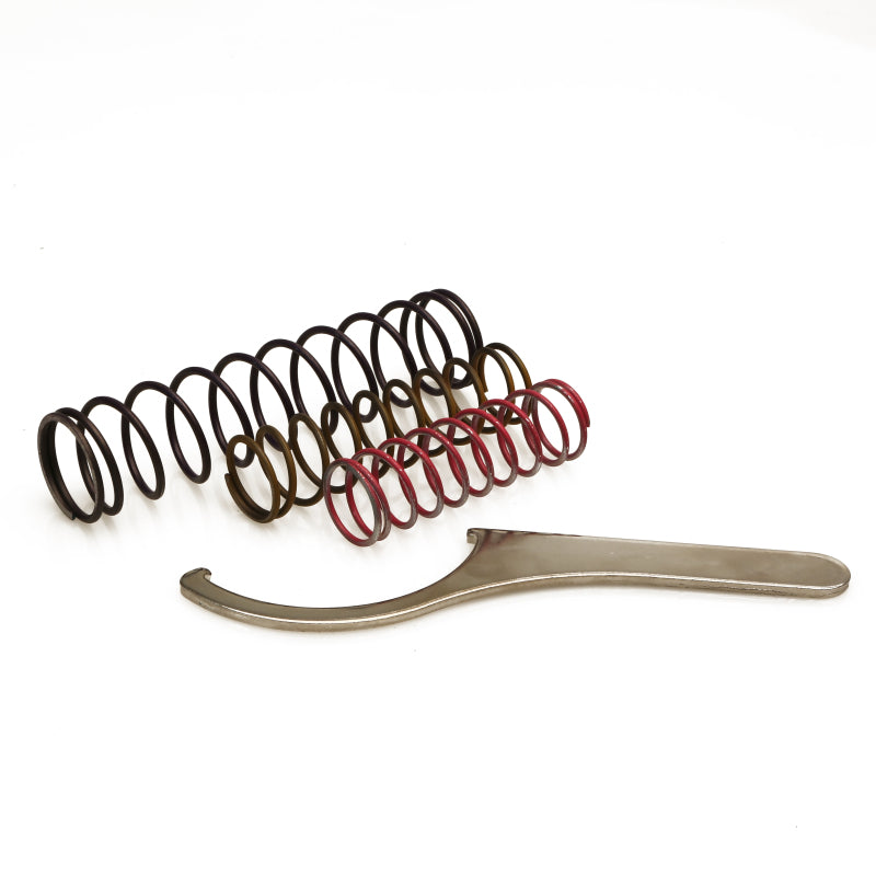 Turbosmart Spring Kit for blow off valve accessories featuring multiple colored springs for tuning and performance enhancement.