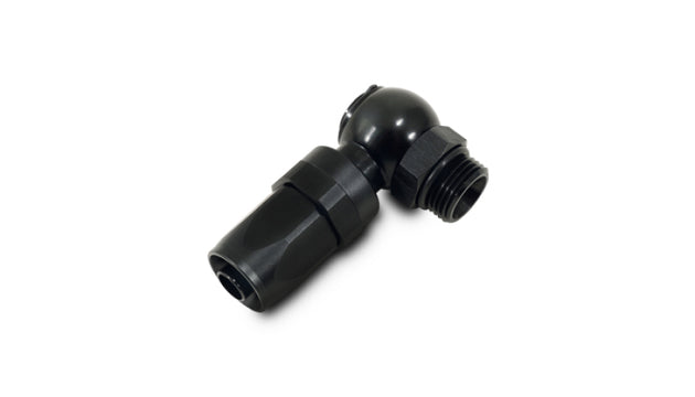 Vibrant Banjo to Rubber Hose End Assembly -16AN x -16AN Male fitting, metal banjo connector for high-performance fluid systems.