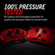 Pair of PowerStop red brake calipers for 2006-2013 Chevrolet Corvette front performance braking system.