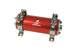 Aeromotive 700 HP EFI fuel pump in red, high-performance automotive fuel pump for fuel delivery and engine efficiency.