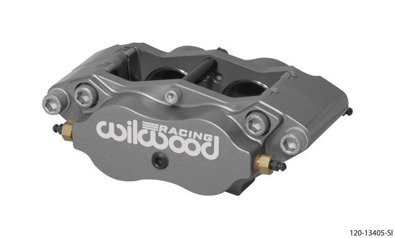 Wilwood billet narrow Dynalite brake caliper with 1.75-inch piston and .38-inch disc for high-performance automotive braking.