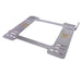 Pair of NRG seat brackets for 92-99 BMW E36 coupe, sturdy metal frame for secure seat mounting in car interior.
