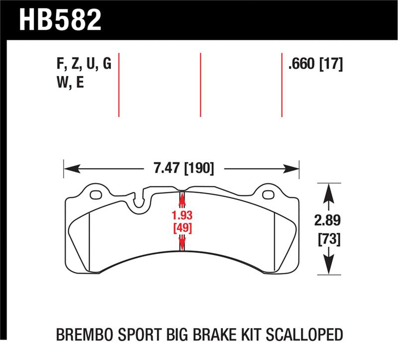 Hawk Performance HPS Street Brake Pads showing the performance brake pad with metal backing and friction material for street driving