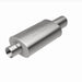 MagnaFlow muffler with tip, model RS 14X5X8, featuring a polished exhaust tip and durable stainless steel construction.