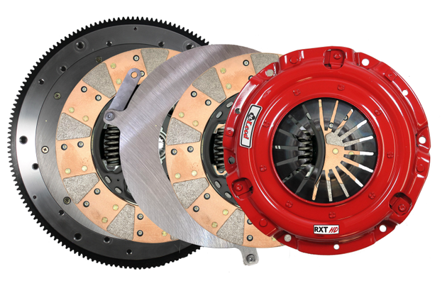 McLeod Racing RXT HD Twin Clutch Kit for LSA with 9-11/16 inch diameter, 1-1/8 inch clutch, 26 spline, sprung hub, 8-bolt aluminum fly