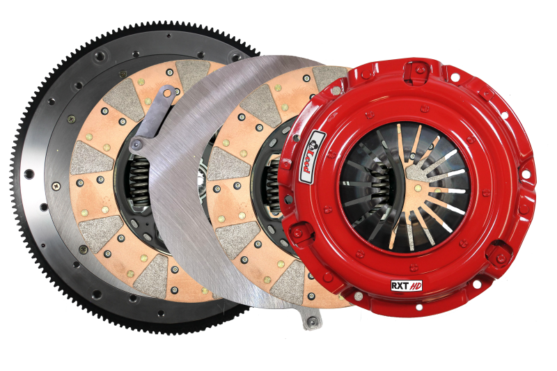 McLeod Racing RXT HD Twin Clutch Kit for LSA with 9-11/16 inch diameter, 1-1/8 inch clutch, 26 spline, sprung hub, 8-bolt aluminum fly