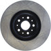 StopTech Sport Slot front right brake rotor for 2016-2018 Cadillac CT6, slotted brake disc for enhanced stopping performance.