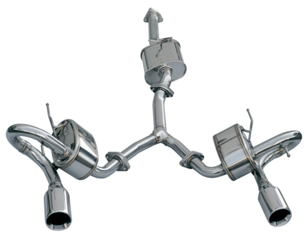 HKS Super Sound Master AP1 F20C catback exhaust system with polished muffler and piping on a clean automotive background.