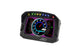 AEM CD-5LG Carbon Logging Digital Dash Display with internal 10Hz GPS and antenna, showcasing its sleek gauge design