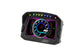 AEM CD-5LG Carbon Logging Digital Dash Display with internal 10Hz GPS and antenna, showcasing its sleek gauge design