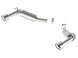Borla axle back exhaust for 2014-2015 Camaro SS 6.2L V8 with single split rear Rr exit, rear section only.