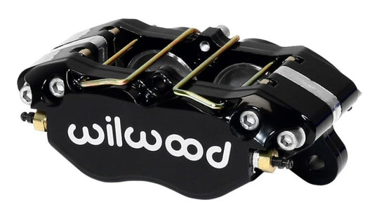 Wilwood Dynapro brake caliper with 5.25-inch mount, 1.38-inch pistons, and .81-inch disc for high-performance braking.