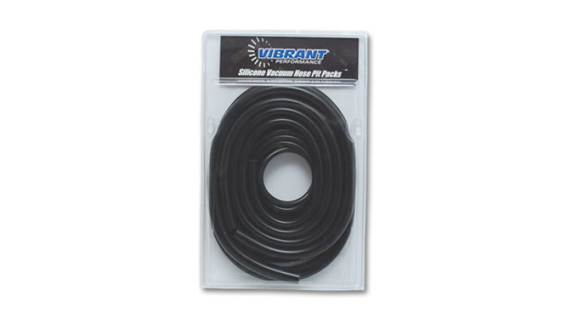 Vibrant silicon vacuum hose kit with various sizes including 1/8 inch, 3/16 inch, 1/4 inch, and 3/8 inch hoses in black.