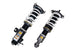 HKS HIPERMAX S coilovers installed on a ZN6 Toyota 86, showing the sporty suspension components and adjustable shock absorbers.