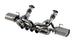 Borla catback exhaust system for Chevrolet Corvette C8 Z06 5.5L V8, featuring dual exhaust tips and ATAK muffler design.