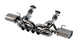 Borla catback exhaust system for Chevrolet Corvette C8 Z06 5.5L V8, featuring dual exhaust tips and ATAK muffler design.