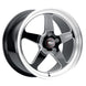 Weld S104 20x8 cast wheel with black gloss finish, 5x127 bolt pattern, 78.1mm diameter, ET00 offset, BS4.50 bead seat