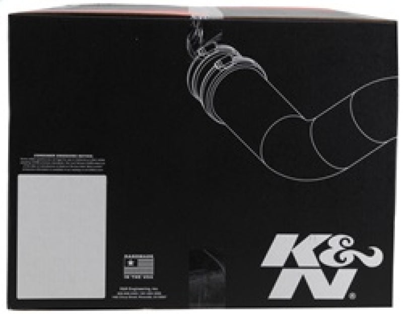 K&N 2019 Chevrolet Silverado 1500 5.3L V8 black cold air intake kit with air filter and intake tubing for improved engine performance