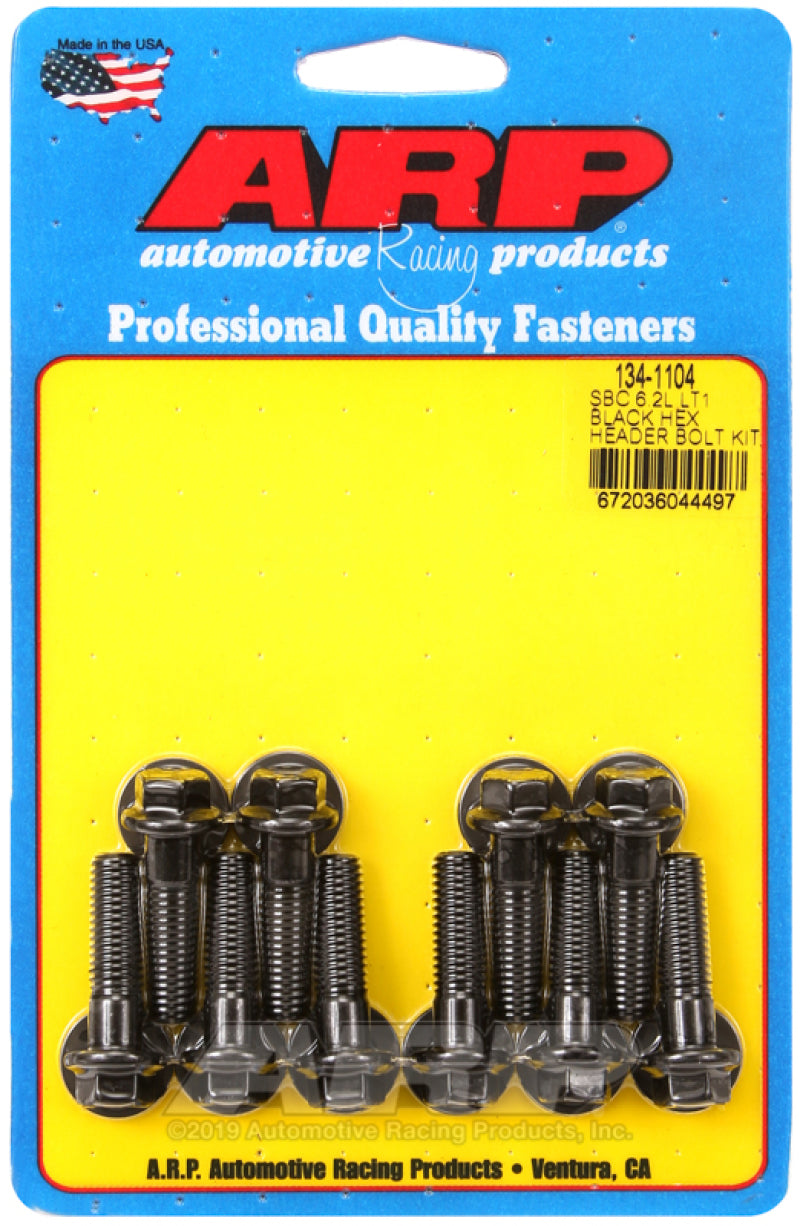 ARP SBC 6.2L LT1 hex header bolt kit, engine hardware kit with bolts and fasteners for LS engine headers.