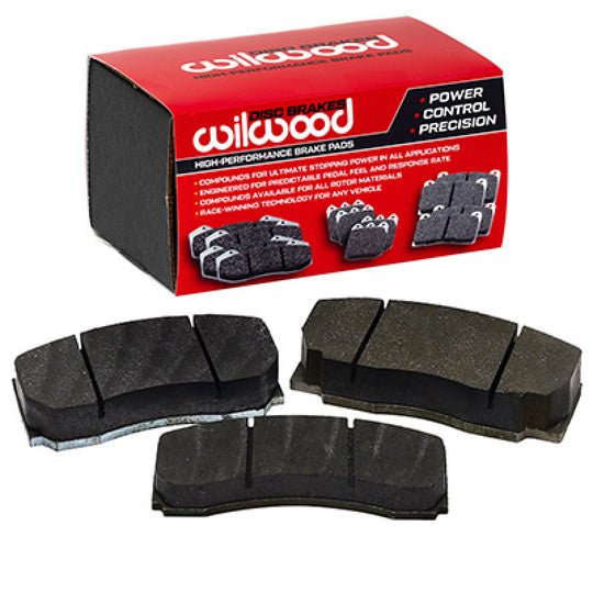 Wilwood BP-30 brake pad set for performance vehicles, featuring 0.50-inch thickness and a 3-hole design for enhanced braking.