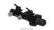 Wilwood tandem remote brake master cylinder with 1-inch bore in black, showing the sleek metal construction and connection ports.