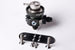Radium Engineering fuel pressure regulator with Bosch 3 bar regulator, shown mounted with hoses and fittings for automotive fuel systems.