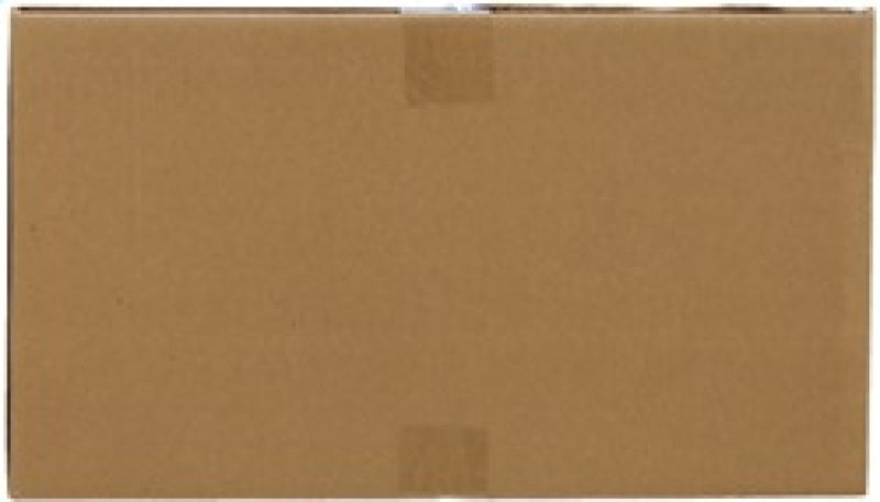 K&N Engineering custom racing air filter in a rectangular carbon fiber housing with 2.75-inch air horn inside a 4-inch air box