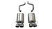 Polished CORSA Performance axle-back exhaust with 4.5-inch tips for Chevrolet Corvette C6 2005-2007 with 6.0L/6.2L engine