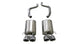 Polished CORSA Performance axle-back exhaust with 4.5-inch tips for Chevrolet Corvette C6 2005-2007 with 6.0L/6.2L engine